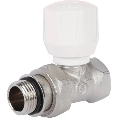 Ручной терморегулирующий клапан STOUT Svr-2122-100015 прямой 1/2" (с дополнительным уплотнением) RG008VL0HTPO1T