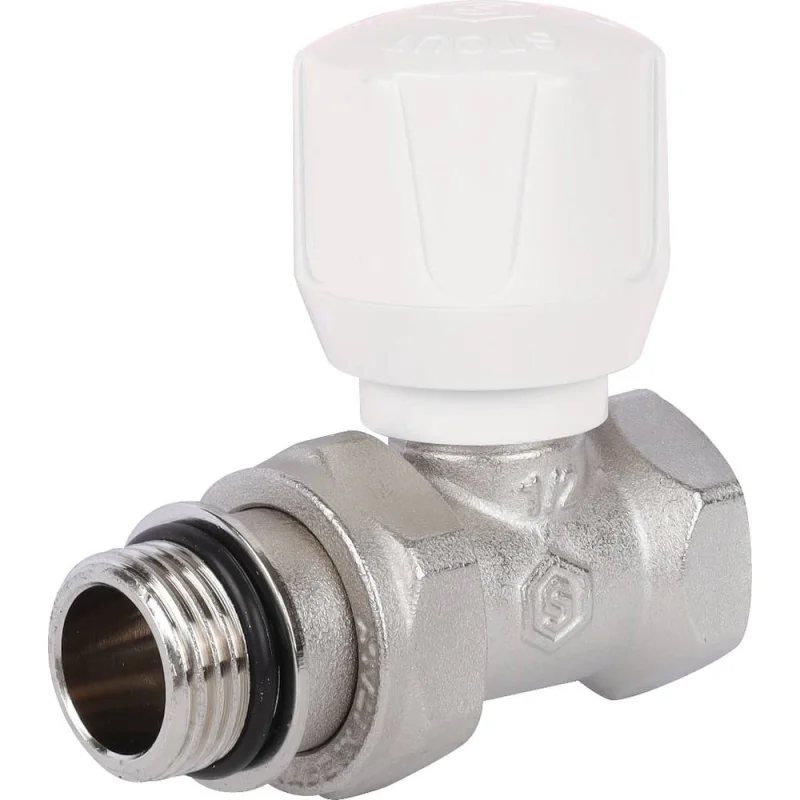 Ручной терморегулирующий клапан STOUT Svr-2122-100015 прямой 1/2" (с дополнительным уплотнением) RG008VL0HTPO1T