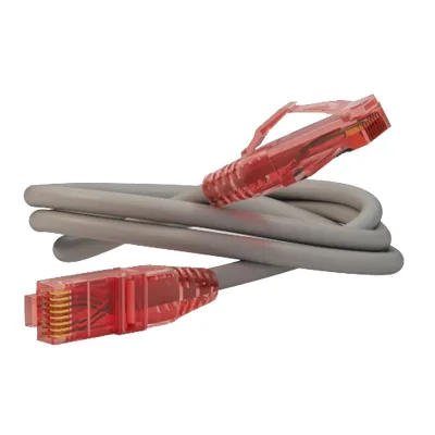 Патч-корд компьютерный Hyperline RJ45 CAT5е (1,5 м) серый (42271)