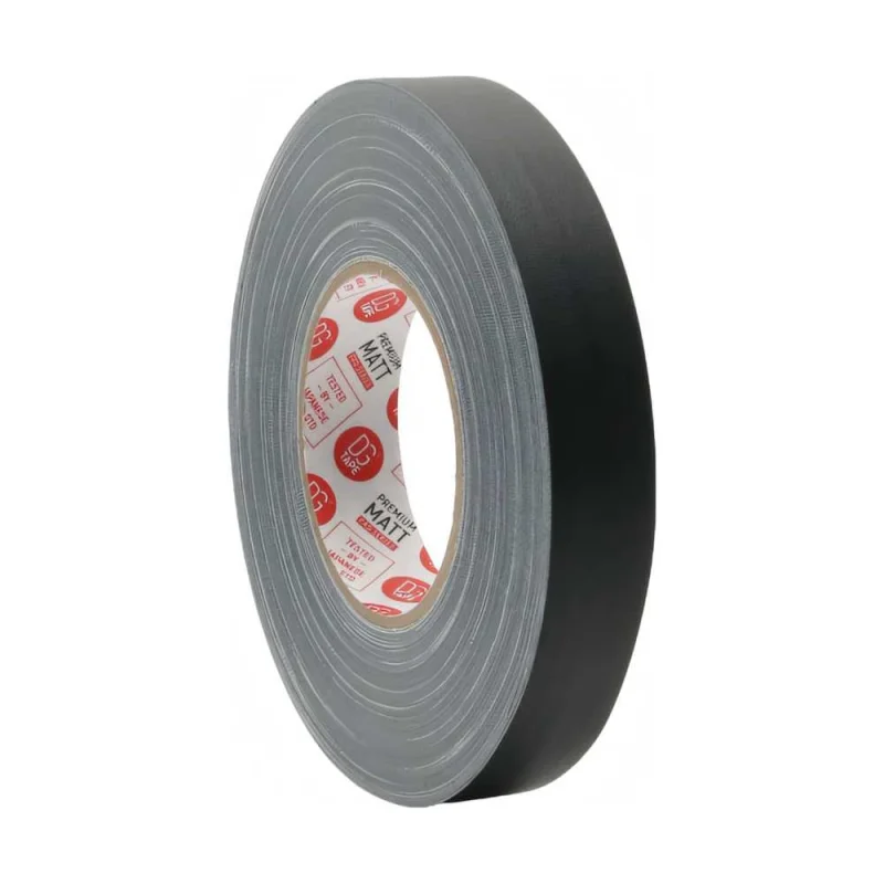 Клейкая лента DGTAPE MATT - Гаффа тейп 25мм/50м - Черный MATT50025/50/B