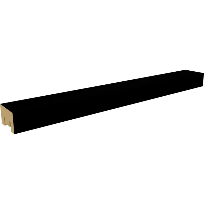 Интерьерная рейка STELLA Бриона МДФ, 16x40x2700 мм, Black Edition, упаковка 8 шт. ЦБ-00007388