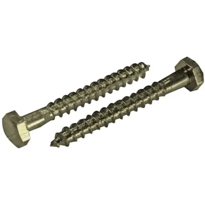 Сантехнический шуруп ЦКИ Глобал DIN 571, 10x80, A2, SW17, 25 шт. 74406