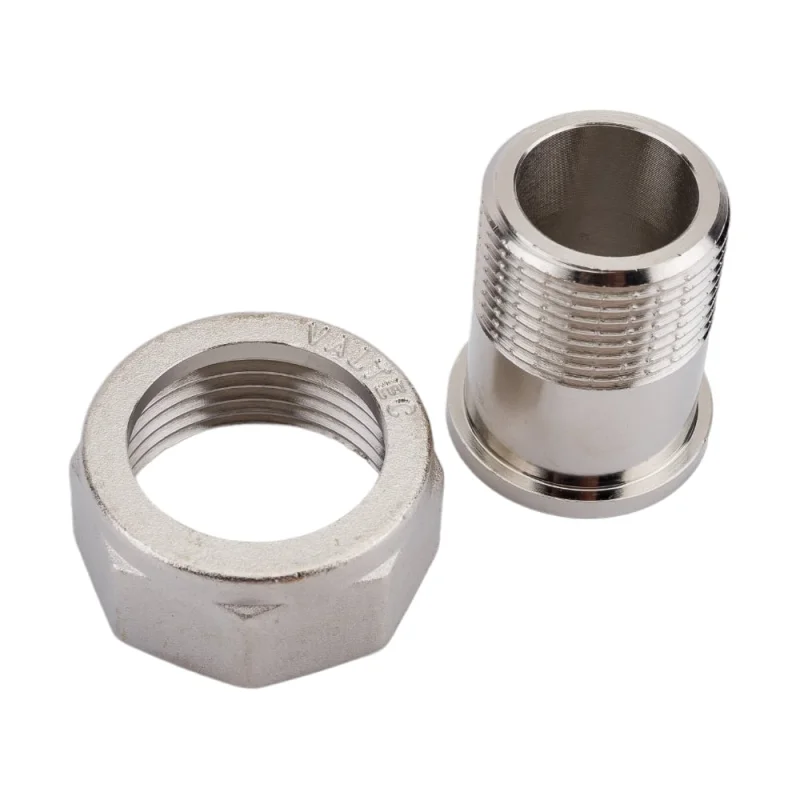 Прямой полусгон с накидной гайкой VALTEC 1x3/4 VTr.613.N.0605