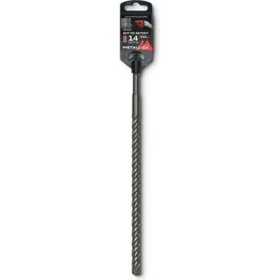 Бур по бетону SDS-plus 14x310/250 мм, Х-напайка, 4 спирали METALLICA Ultra 905531