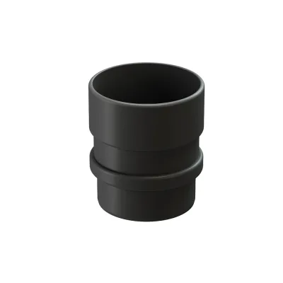 Муфта водосточной трубы Docke Lux пластиковая соединительная d100 мм графитовый серый RAL 7024