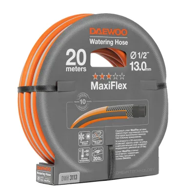 Шланг поливочный 1/2 20 м четырехслойный Daewoo MaxiFlex ПВХ (DWH 3113)