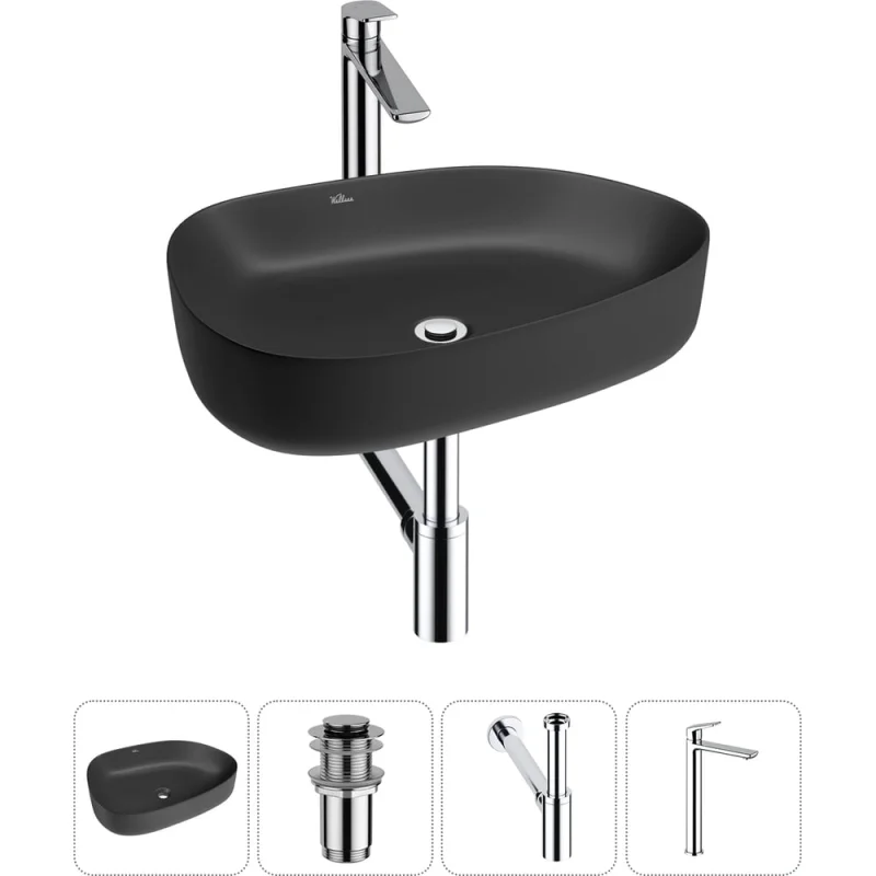 Набор Wellsee 4 в 1 Belle Spa 3.0 накладная раковина 55x40 см 20212739R