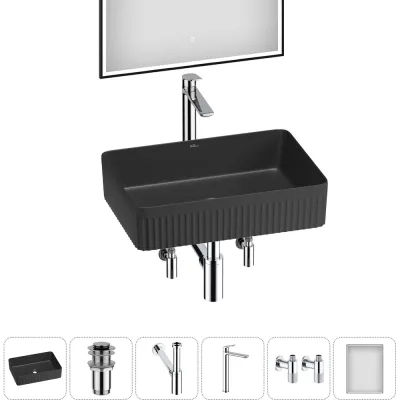 Набор Wellsee 6 в 1 Festive Fox 2.0 накладная раковина 50x36 см 20218075R