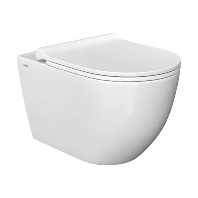 Подвесной унитаз VITRA Mia Round SmoothFlush, безободковый 7510B003-0075