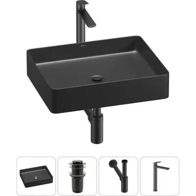 Набор Wellsee 4 в 1 FreeDom 2.0 накладная раковина 51x40 см 20214526R