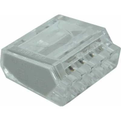 Компактная 5-и проводная клемма iTOK БК05 (TYP015), Полиамид, 1,0-2,5мм, 24А, 450В, 20шт i-BK05-5-24-450-20