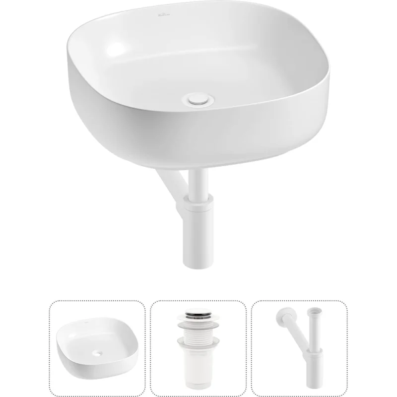 Набор Wellsee 3 в 1 Belle Spa 3.0 накладная раковина 45x45 см 20212696R