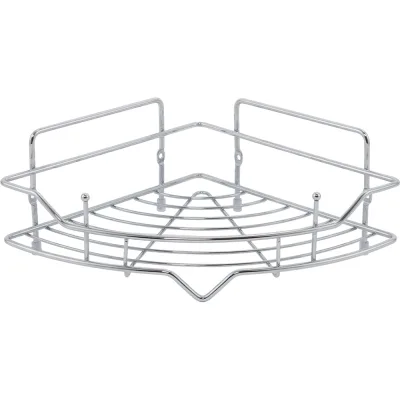 Полка одноярусная угловая Milardo проволока стальная, хром, Грид (Grid) GRICC1CM44