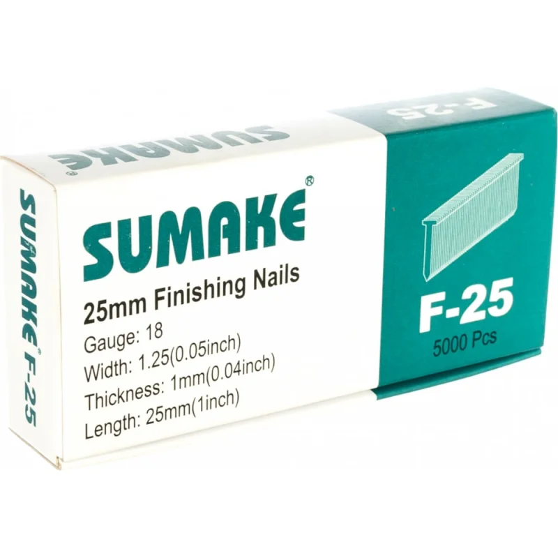 Гвозди (25 мм) 5000 шт. для гвоздезабивателей F18/30; F18/50 Sumake F-25