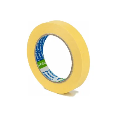 Малярная лента Folsen желтая 80oC 19мм x 50м 02219