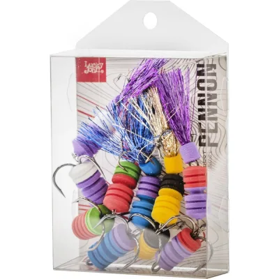 Приманки джиговые Lucky John LJ PENNON BARBELLWORM MIX4 5 шт LJPB002-04