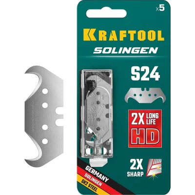Лезвия крюковидные KRAFTOOL Solingen (5 шт; SG-S24) 09643-S5_z02