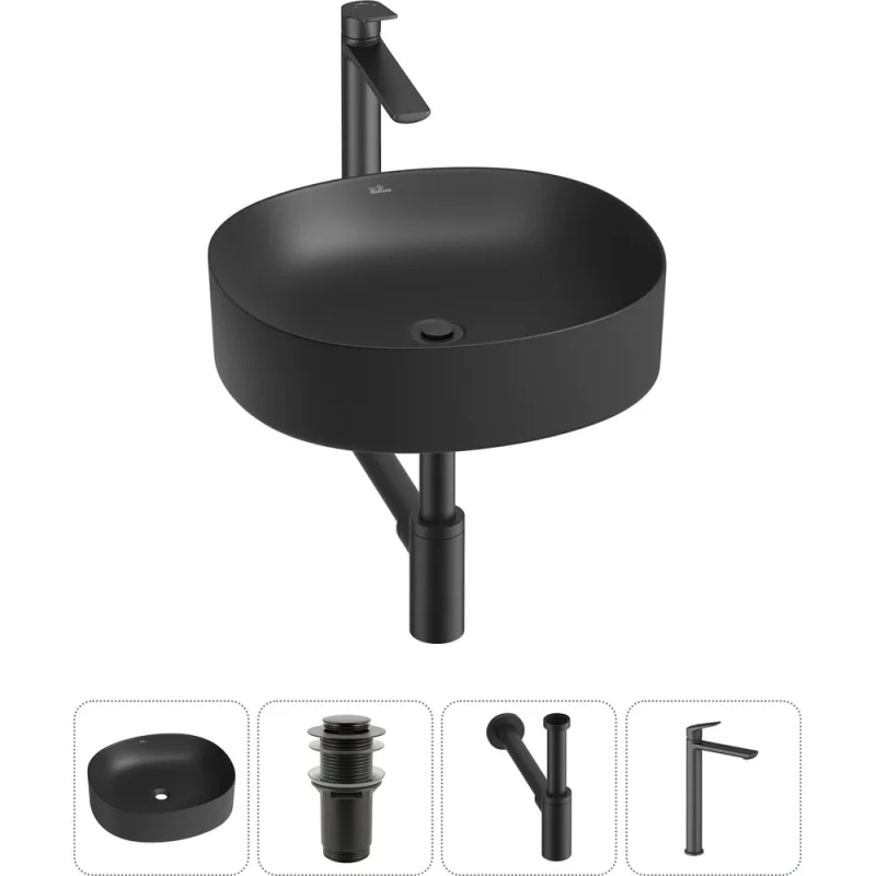 Набор Wellsee 4 в 1 Belle Spa 2.0 накладная раковина 45x42 см 20212544R