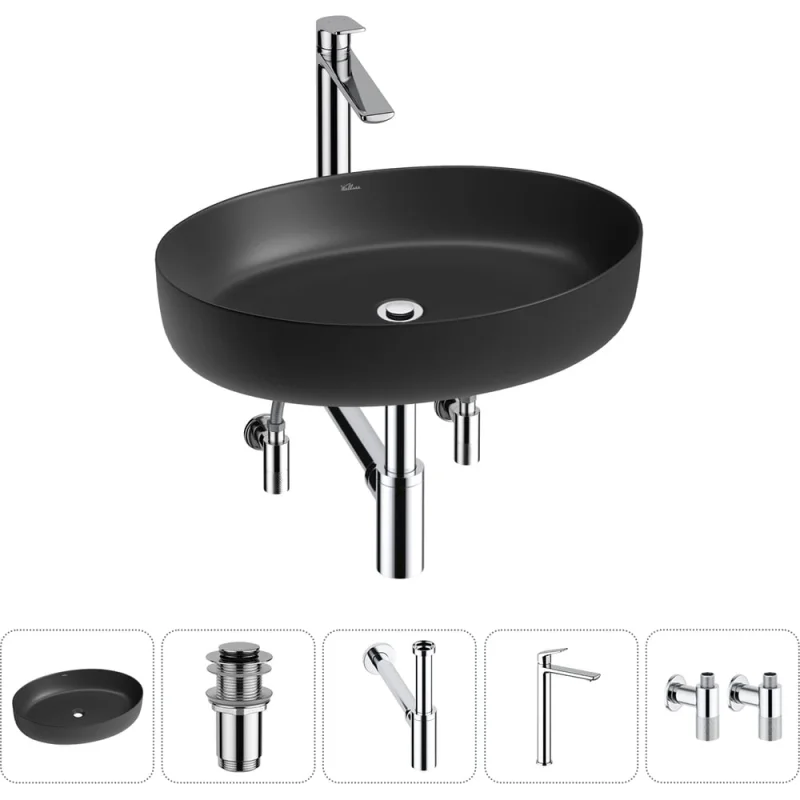 Набор Wellsee 5 в 1 Belle Spa 3.0 накладная раковина 55x41 см 20212686R
