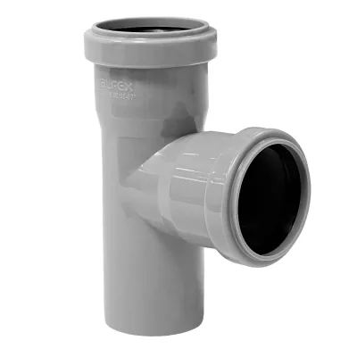 Тройник Valfex d50х50 мм 87° пластиковый для внутренней канализации (24050050)