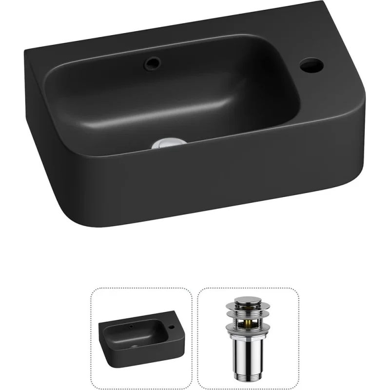 Комплект Wellsee 2 в 1 Lavinia Boho Bathroom Sink накладная/подвесная раковина 45x27 см 20216513R