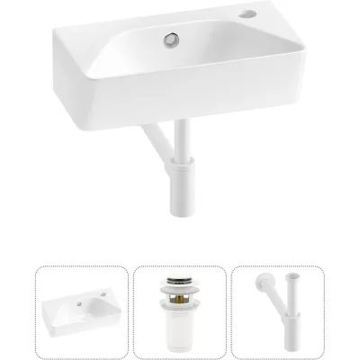 Комплект Wellsee 3 в 1 Lavinia Boho Bathroom Sink накладная/подвесная раковина 40x22 см 20216420R