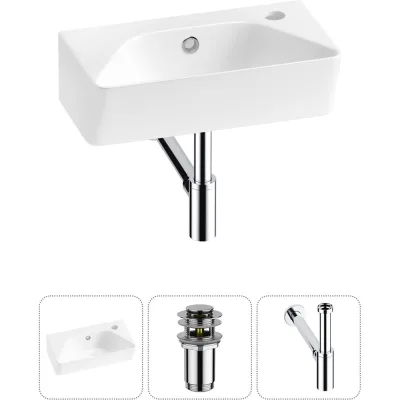 Комплект Wellsee 3 в 1 Lavinia Boho Bathroom Sink накладная/подвесная раковина 40x22 см 20216417R