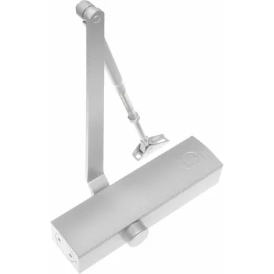 Дверной доводчик Doorlock DL200N BC DC EN2-5 с регулируемыми функциями тормоза открывания, серебристый 75560