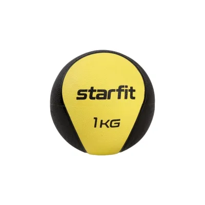 Медбол высокой плотности Starfit GB-702 1 кг, желтый УТ-00018934
