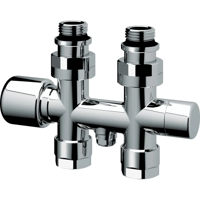 Набор узел с термостатом и запорными клапанами FAR прямой, М24x19 - 1/2"НР FL 0269 C12