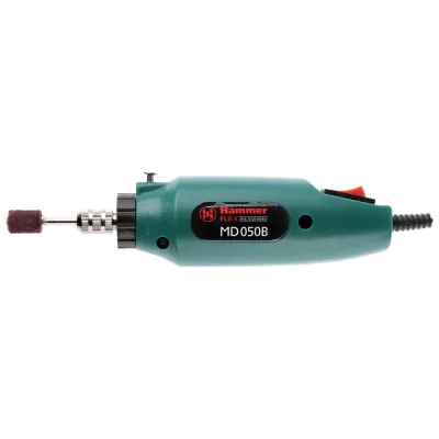 Мини-дрель Hammer Flex 12 В, 1-3.2 мм, 15000 об/мин, аксессуары 80 шт, в блистере MD050B