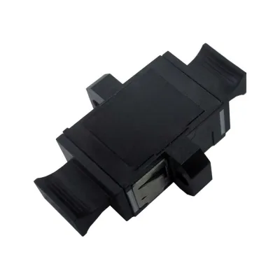 Адаптер оптический LANMASTER MPO тип B, с фланцами, черный LAN-MPO-BM-MM