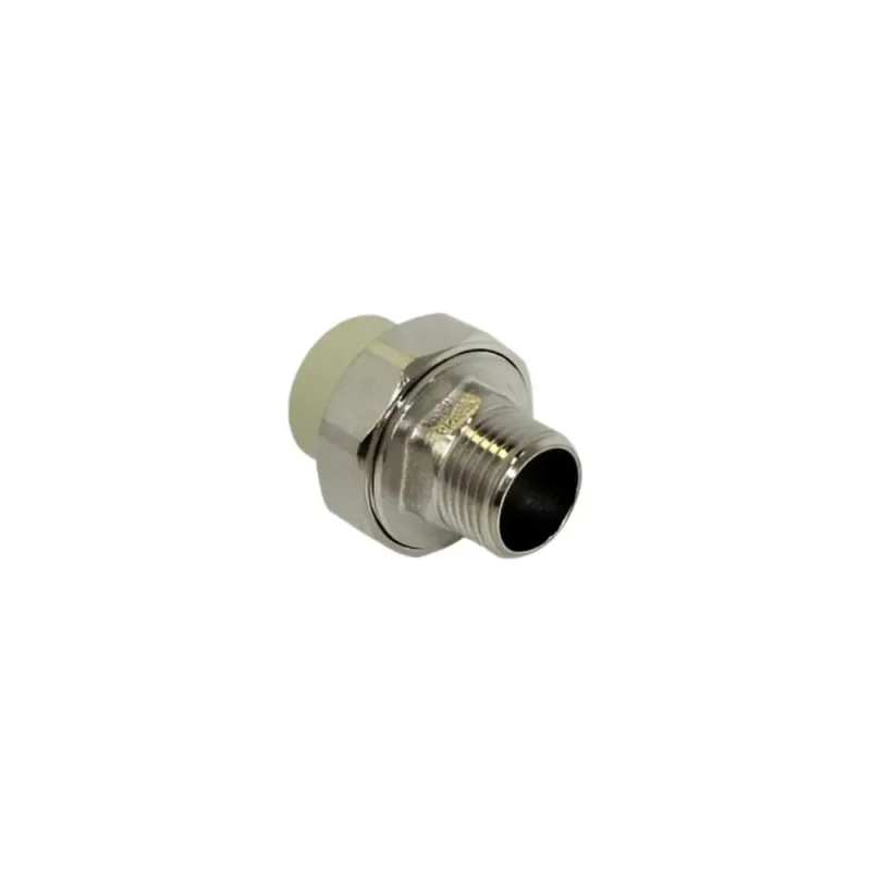 Муфта комбинированная разъемная TEBO PPR, 50x1 1/2 НР, серый 016020911