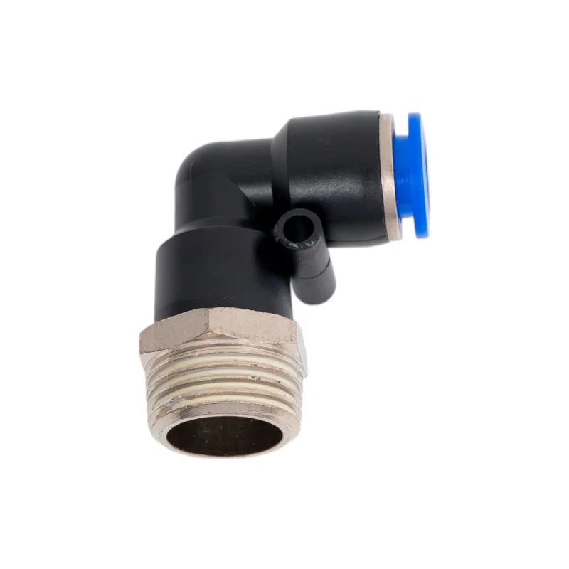 Фитинг угловой для пластиковых трубок Partner 10мм, с наружной резьбой 1/2 PA-SPL10-04(9333)