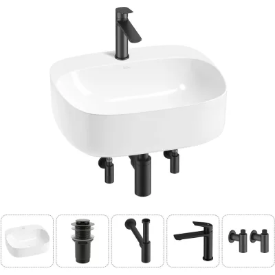 Набор Wellsee 5 в 1 Ideal накладная раковина 50x42 см 20214108R