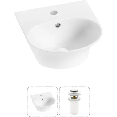 Комплект 2 в 1 Wellsee Lavinia Boho Bathroom Sink накладная/подвесная раковина 34x36 см 20216640R
