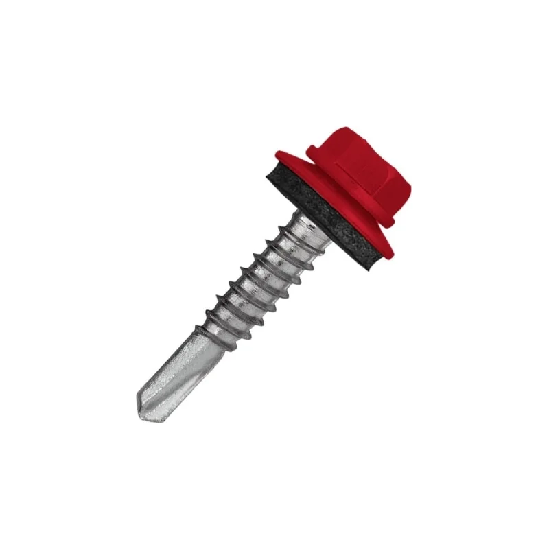 Кровельный саморез Rizzel 5,5x19 RAL 3000, сверло №3, 250 шт. 00000436518