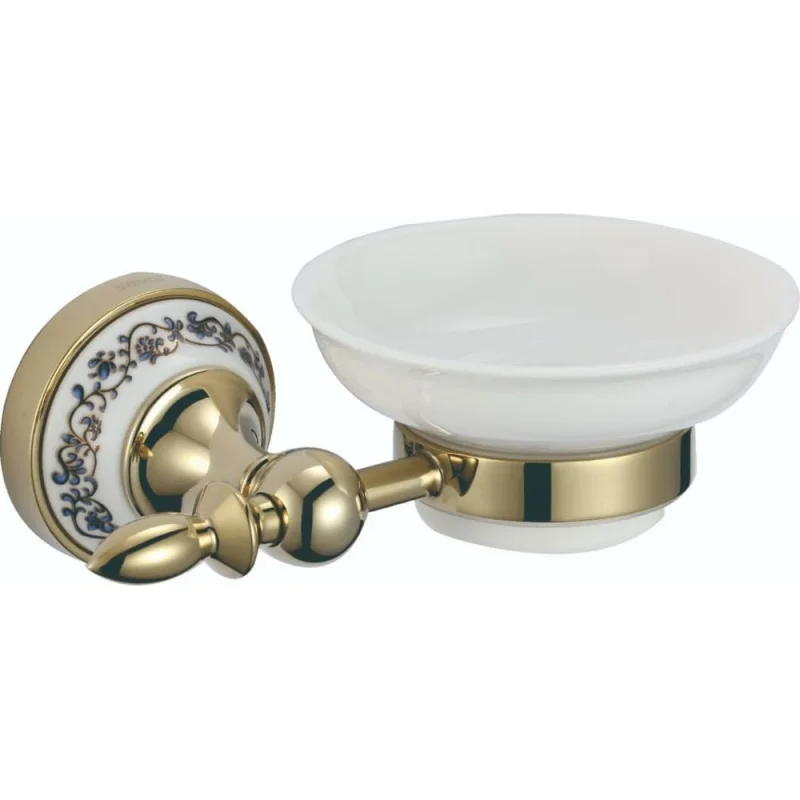 Керамическая мыльница Savol с настенным держателем S-06859B