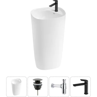 Комплект Wellsee 4 в 1 Lavinia Boho Bathroom Sink напольная раковина 50x45x89 см 3331 20215533R