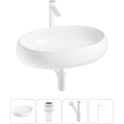 Комплект 4 в 1 Lavinia Boho Bathroom Sink накладная раковина 60x40 см 3331109 20215106R