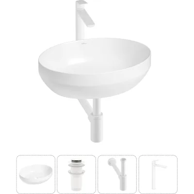 Набор Wellsee 4 в 1 Air Gap R накладная раковина 50x36 см 338601000 20212400R