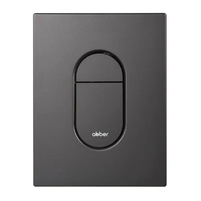 Кнопка смыва ABBER AC0124NG пневматическая, оружейная сталь
