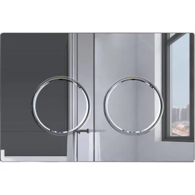 Кнопка смыва Bauedge BAU Wheel антивандальная для инсталляции IDEAL, нержавеющая сталь хром E00117