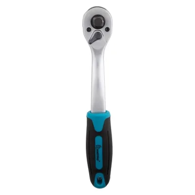 Трещотка универсальная под квадрат Smartbuy 1/2"+1/4"+3/8", 72 зуба, прорезиненная ручка, сталь CR-V, tools SBT-SWK-12-14p1