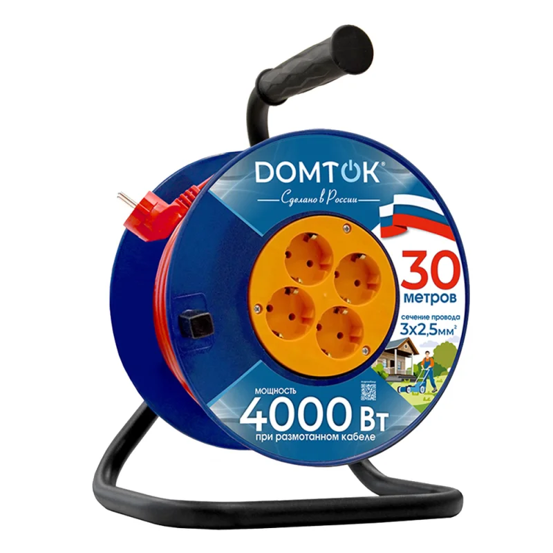 Π£Π΄Π»ΠΈΠ½ΠΈΡΠ΅Π»Ρ 4 ΡΠΎΠ·Π΅ΡΠΊΠΈ Domtok Ρ Π·Π°Π·Π΅ΠΌΠ»Π΅Π½ΠΈΠ΅ΠΌ 30 ΠΌ 16 Π 220 Π Π½Π° ΠΊΠ°ΡΡΡΠΊΠ΅ 4 ΠΊΠΡ ΠΠΠ‘ 3Ρ
2,5 ΠΊΠ².ΠΌΠΌ IP20 (2462)
