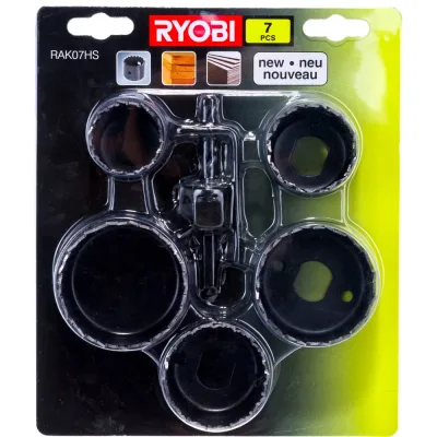 Набор пильных коронок 7 шт. Ryobi RAK07HS 5132002548