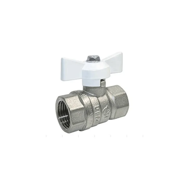 Кран шаровой ГАЛЛОП 3/4'' вн/вн бабочка 11б27п1 Стандарт 230 никель PN40 538723