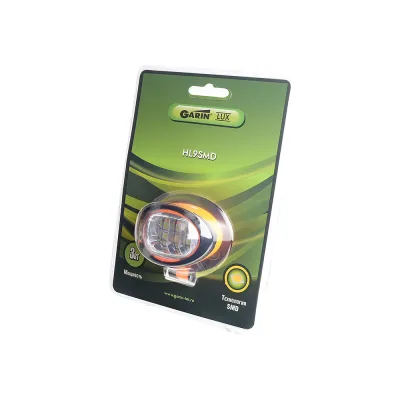Фонарь garin LUX HL9SMD налобный 3Вт BL1 17342