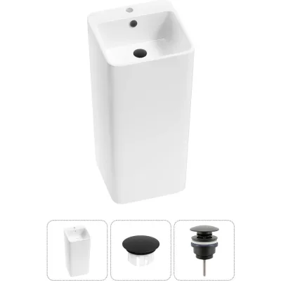 Набор Wellsee 3 в 1 Callipy Art напольная раковина 40x40x85 см 20217210R