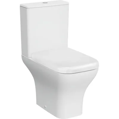 Унитаз-компакт Vitra Polar безободковый с горизонтальным выпуском с сиденьем дюропласт микролифт белый (9843B003-7201)